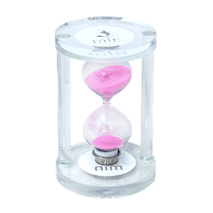 Часы песочные 3 минуты 10 см розовый песок стекло