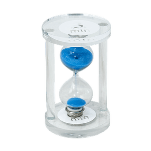 Часы песочные 3 минуты 10 см голубой песок стекло