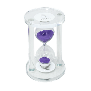 Часы песочные 5 минут 12 см фиолетовый песок