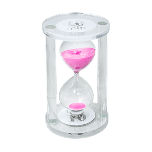 Часы песочные 10 минут 15 см розовый песок