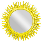 Зеркало Солнце Востока 50 см яркое золото