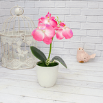 Букет декоративный Орхидея 28 см розовые цветы