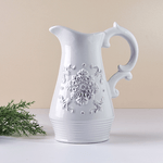 Ваза Кувшин Флер 17х23 см белая