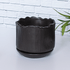 Кашпо Тюльпан 13х11 см черное матовое фиксированный поддон