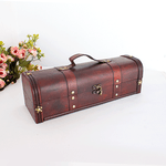 Кофр подарочный для бутылки Сундучок 34х11 см под красное дерево