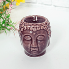 Аромалампа Голова Будды 8 см фиолетовая