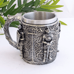 Кружка Стражи 430 мл черненое серебро и светлое золото