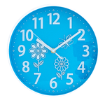 Часы настенные Дрим 25 см голубой циферблат белый корпус