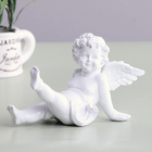 Фигура Ангелочек Счастье 15х10 см белый