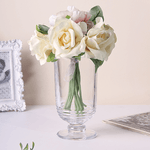 Ваза на ножке 800 мл прозрачная