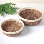 Корзинка мягкая для хранения Дуэт диаметр 17 18 см водный гиацинт