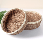 Корзинка мягкая для хранения Дуэт диаметр 20 22 см водный гиацинт