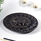 Подставка для благовоний Слоник 10 см античное золото