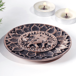 Подставка для благовоний Слоник 10 см под медь