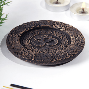 Подставка для благовоний Ом 10 см бронза