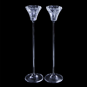 Подсвечник Набор 2 шт Делия 28 см серебряные ножки