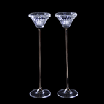 Подсвечник Набор 2 шт Линда 27 см золотые ножки