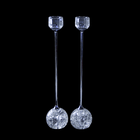 Подсвечник Набор 2 шт Богема 30 см серебряные ножки