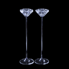 Подсвечник Набор 2 шт Жасмин 26 см серебряные ножки