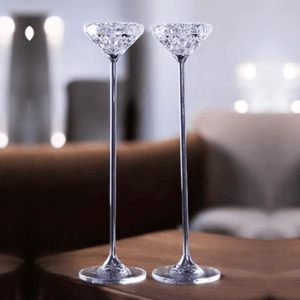 Подсвечник Набор 2 шт Жасмин 26 см серебряные ножки