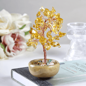Дерево денежное 15 см Цитрин натуральный камень