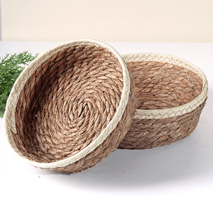 Корзинка мягкая для хранения Дуэт диаметр 18 20 см водный гиацинт