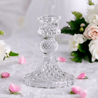 Подсвечник Византия 8х10 см прозрачный