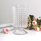 Ваза на ножке Фрея 10х18 см вирея прозрачная