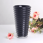 Вазочка Сиена 10х18 см черная