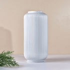 Ваза Вивьен 25 см форма фонарик белая сатиновая