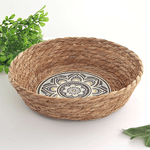 Корзина мягкая для хранения Цветок 26х6 см водный гиацинт