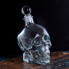 Графин для вина Череп 450 мл со стеклянной пробкой