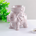 Аромалампа Слоник 10х9 см антично - белая