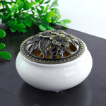 Курильница Камея 10 см белая