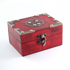 Шкатулка Двойное счастье 12х6х9 см под красное дерево