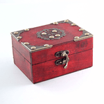 Шкатулка Двойное счастье 12х6х9 см под красное дерево