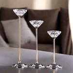 Подсвечник Набор 3 шт Жасмин 26 21 16 см золотые ножки