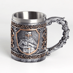 Кружка Рыцарь 430 мл черненое серебро с медью