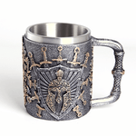 Кружка Щит Гладиатор 430 мл черненое серебро и бронза Кружка Щит Гладиатор 430 мл черненое серебро и бронза
