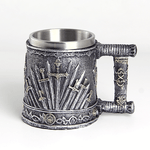 Кружка Мечи 430 мл темная с золотом Кружка Мечи 430 мл темная с золотом