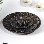 Подставка для благовоний Ганеша 10 см античное золото