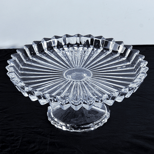 Блюдо на ножке Астра 18,5х8 см рельефное стекло