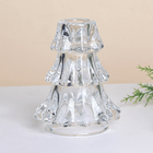 Подсвечник Елка 11 см прозрачный