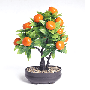 Искусственное растение Мандарин 25 см овальный горшок
