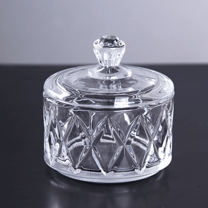 Икорница с крышкой 90 мл рельефная прозрачная