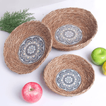 Корзина мягкая для хранения Цветок Набор 3 шт 30,25,20 см водный гиацинт