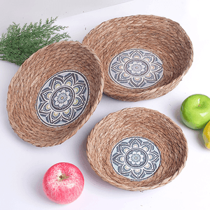 Корзина мягкая для хранения Цветок Набор 3 шт 30,25,20 см водный гиацинт