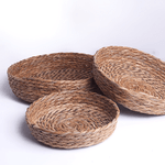 Корзина мягкая для хранения Набор 3 шт 30,25,20 см водный гиацинт