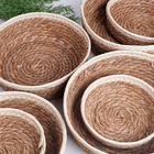 Корзина мягкая для хранения Набор 7 шт 28,26,22,20,18,17,15 см водный гиацинт