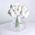 Ваза Кейт 16х18 см рельефная прозрачная